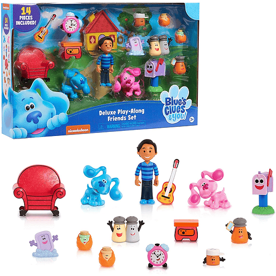 Set de 14 Figuras de Coleccion de Blue's Clues & You.