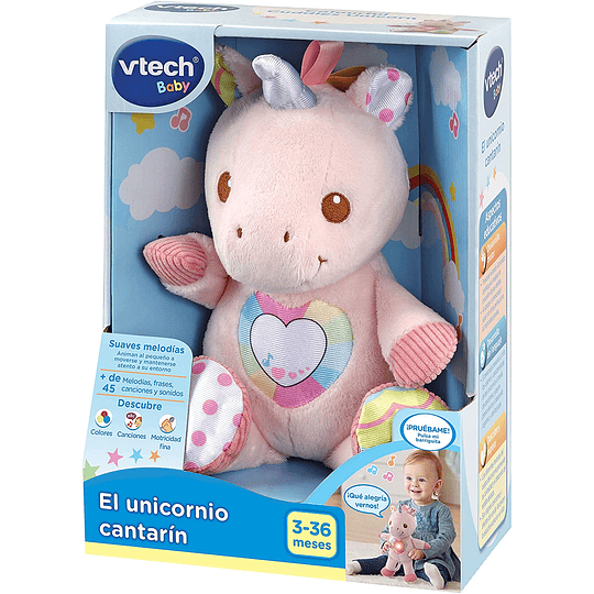 El Unicornio cantarín Suave Peluche Interactivo Vtech