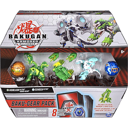 Howlkor Ultra con Baku-Gear y Eenoch Ultra Bakugan Baku-Gear