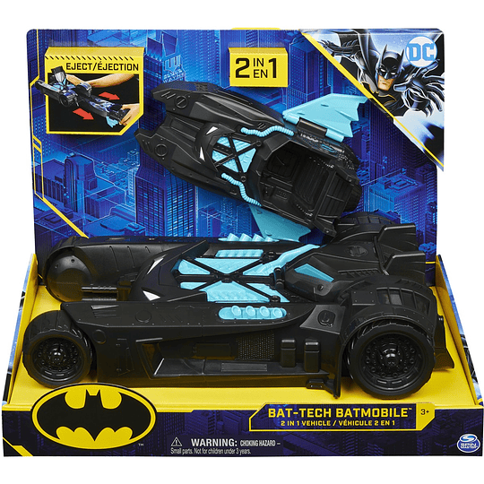 Batmovil 2 en 1 Bat Tech DC Comics Batman