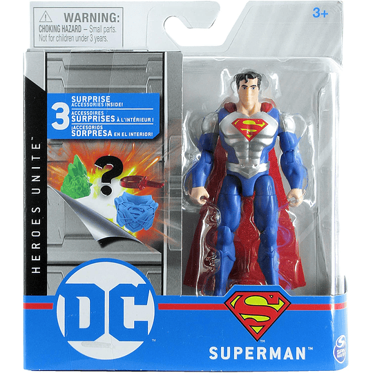 Superman con armadura plateada DC Comics