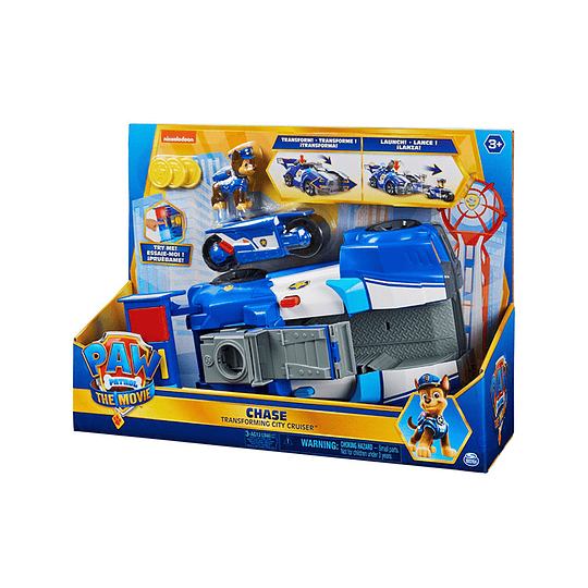 Chase Transforming City Cruiser Paw Patrol La Pelicula