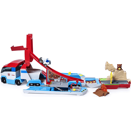Paw Patroller Transforming 2 en 1 Track Set para vehículos de True Metal 