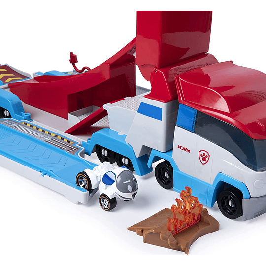 Paw Patroller Transforming 2 en 1 Track Set para vehículos de True Metal 