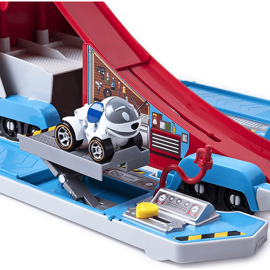 Paw Patroller Transforming 2 en 1 Track Set para vehículos de True Metal 