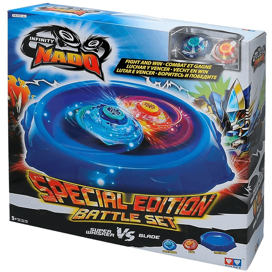 Beyblade Holy Whisker V/S Blade Estadio con 2 Infinity Nado