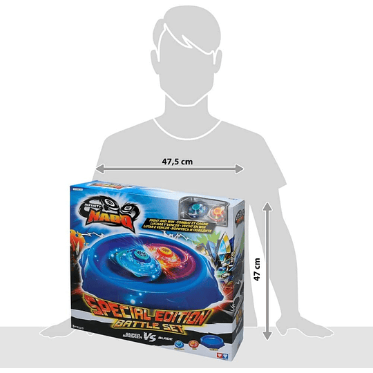Beyblade Holy Whisker V/S Blade Estadio con 2 Infinity Nado