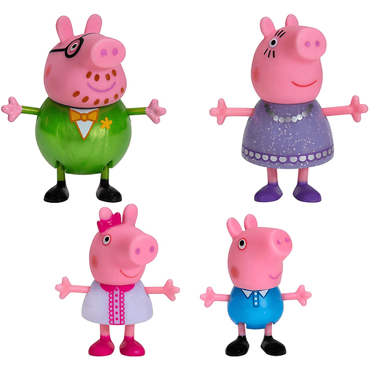 Peppa Pig Fancy Family set 4 Figuras