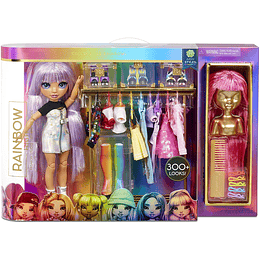 Avery Styles Muñeca exclusiva y Fashion Studio Rainbow High Crea mas de 300 Looks