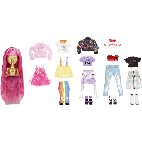 Avery Styles Muñeca exclusiva y Fashion Studio Rainbow High Crea mas de 300 Looks