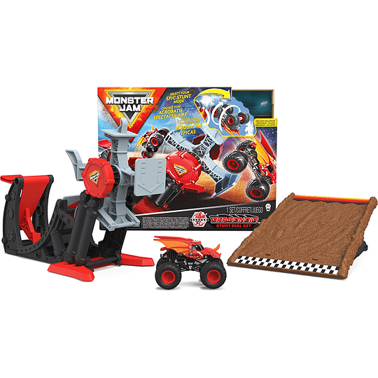  Monster Jam, juego oficial de Bakugan Dragonoid Stunt Dial con exclusivo 1:64 escala