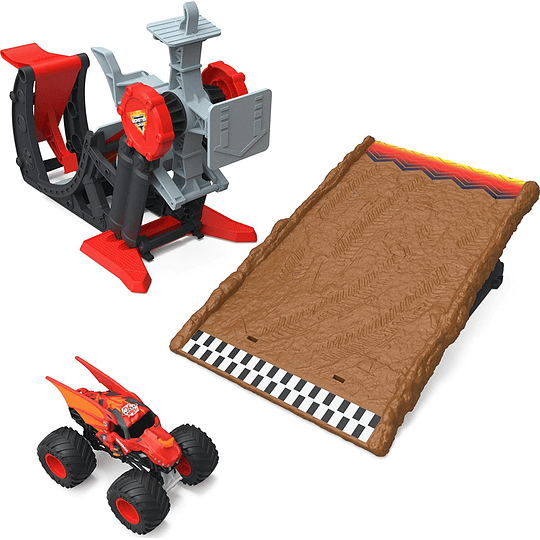  Monster Jam, juego oficial de Bakugan Dragonoid Stunt Dial con exclusivo 1:64 escala