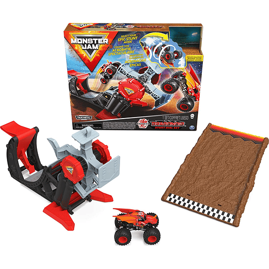  Monster Jam, juego oficial de Bakugan Dragonoid Stunt Dial con exclusivo 1:64 escala