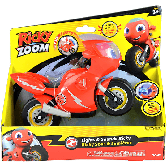 Motocicleta Ricky Zoom con luz y sonidos