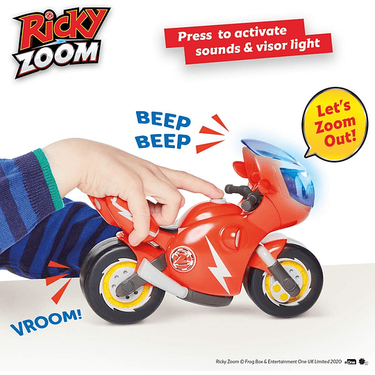 Motocicleta Ricky Zoom con luz y sonidos