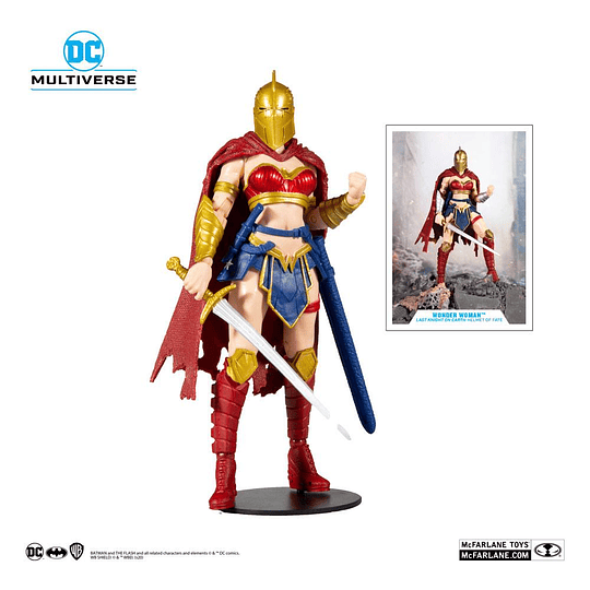 Wonder Woman with Helmet Figura de acción McFarlane DC