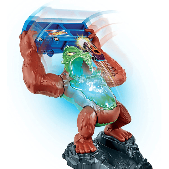 Toxic Gorilla Slam  Hot Wheels Estación de servicio con luces y sonidos