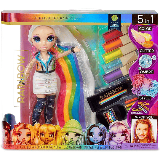 Exclusiva Muñeca Amaya Raine Rainbow High Hair Studio