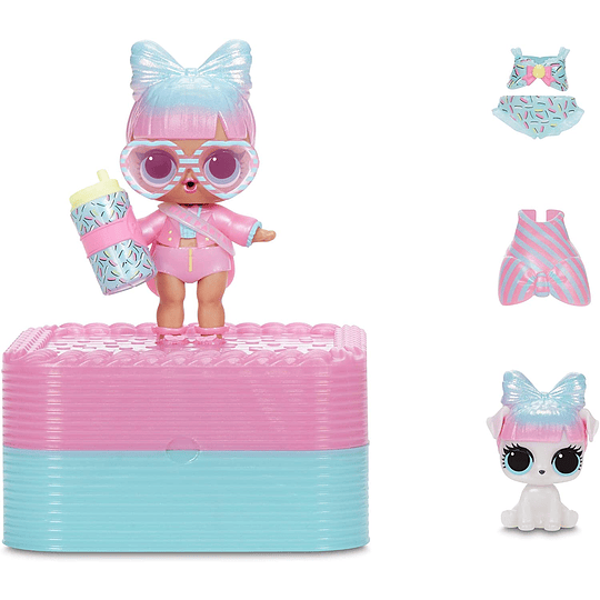 Deluxe Presente sorpresa con muñeca de edición limitada y mascota, rosa 