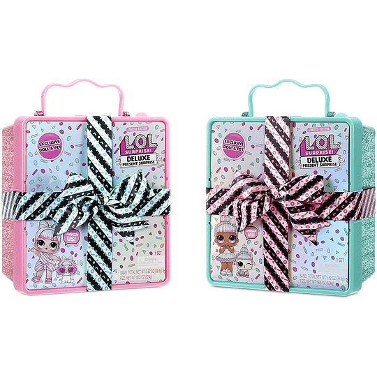  Deluxe Presente sorpresa con muñeca de edición limitada y mascota, color verde azulado 