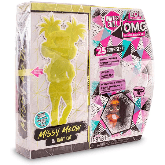 Missy Meow y Baby Cat Doll con 25 sorpresas  L.O.L. Surprise! O.M.G