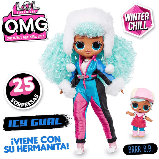 Icy Gurl e Brrr B.B Doll con 25 sorpresas  L.O.L. Surprise! O.M.G