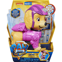Skye exclusivo con sonido Paw Patrol The Movie Mission Pup
