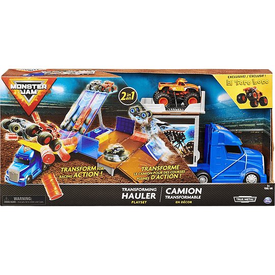 Camión Transformable con exclusivo Toro Loco escala 1:64