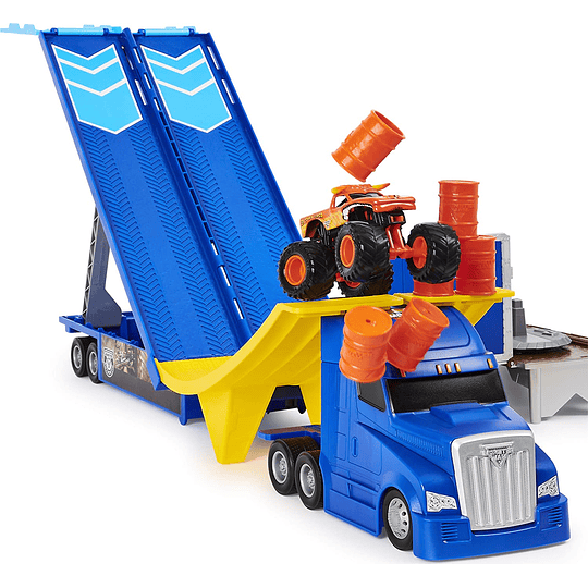 Camión Transformable con exclusivo Toro Loco escala 1:64