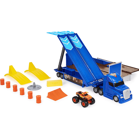 Camión Transformable con exclusivo Toro Loco escala 1:64