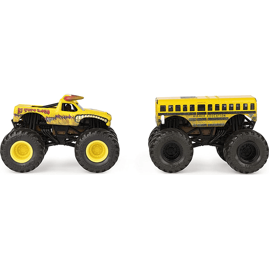 El Toro Loco Yellow vs Higher Education School Bus cambio de Color