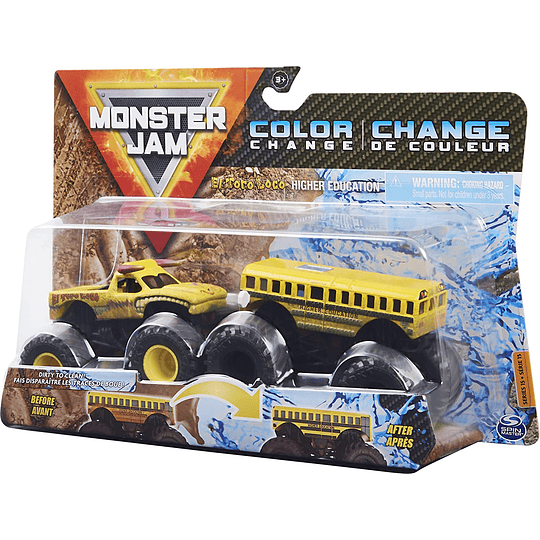 El Toro Loco Yellow vs Higher Education School Bus cambio de Color