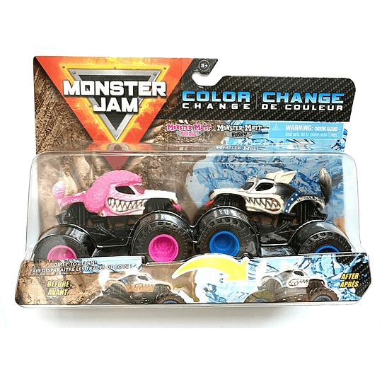 Monster Mutt Poodle vs Monster Mutt Husky, cambio de color