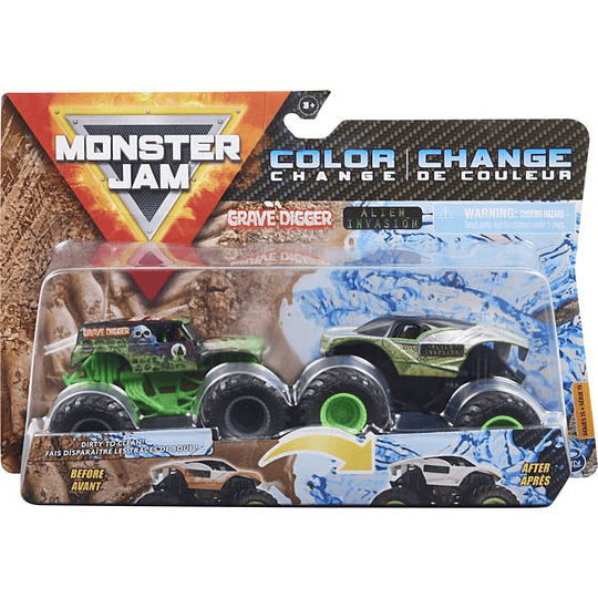 Grave Digger vs. Alien Invasion Cambian de Color Escala 1:64
