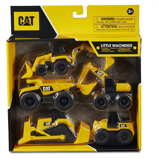 Cat pack de 5 Mini Maquinas de construcción 