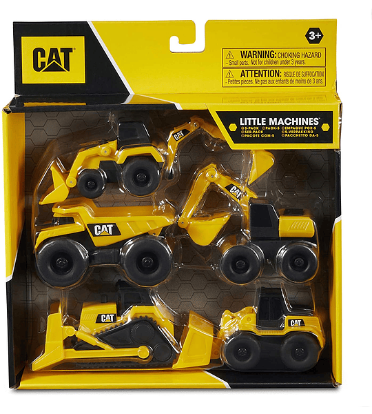 Cat pack de 5 Mini Maquinas de construcción 