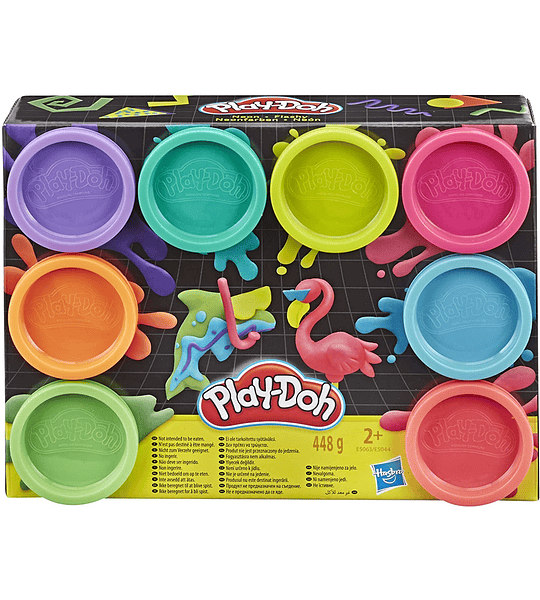 Playdoh Pack 8 Jars Multicolor Hasbro 