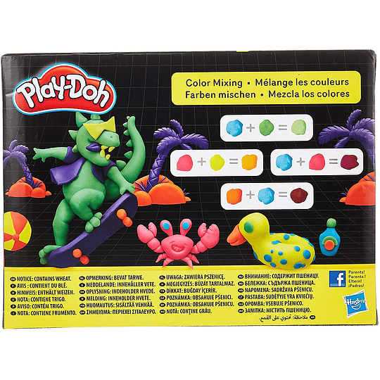 Playdoh Pack 8 Jars Multicolor Hasbro 