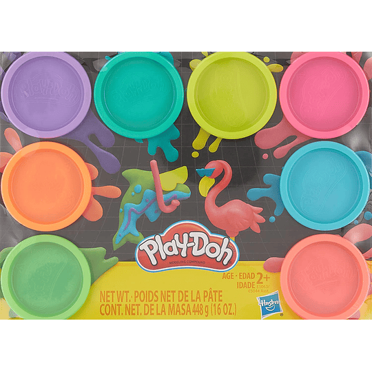 Playdoh Pack 8 Jars Multicolor Hasbro 