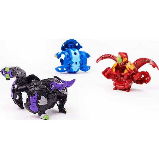 Bakugan Geogan Rising Darkus Toronoid Ultra, Pyrus Behemos, Aquos Ninjiton Pack