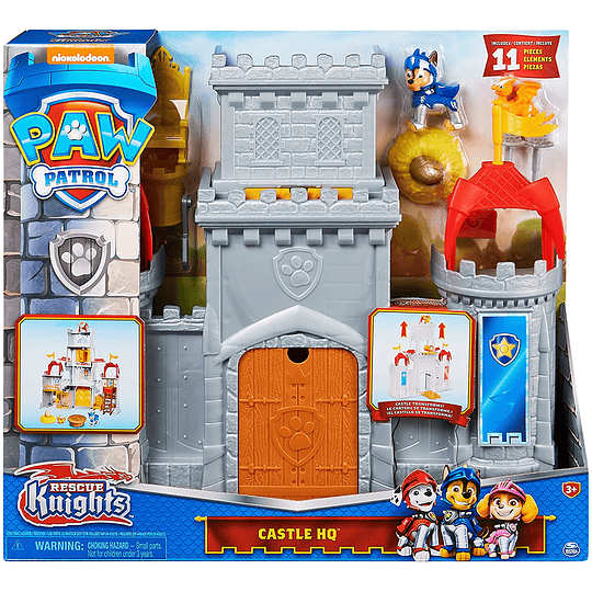 Chase Knights Castle HQ Paw Patrol, Rescue transformador