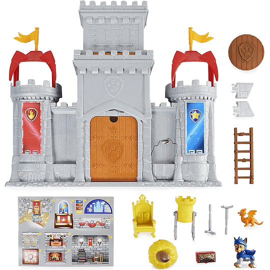 Chase Knights Castle HQ Paw Patrol, Rescue transformador