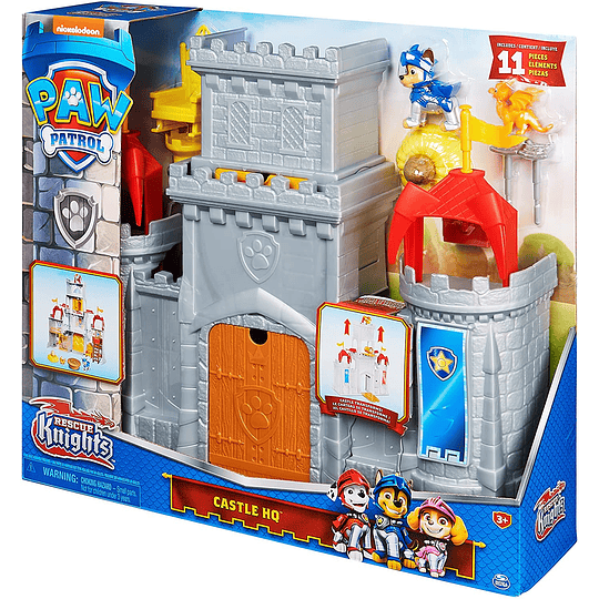 Chase Knights Castle HQ Paw Patrol, Rescue transformador
