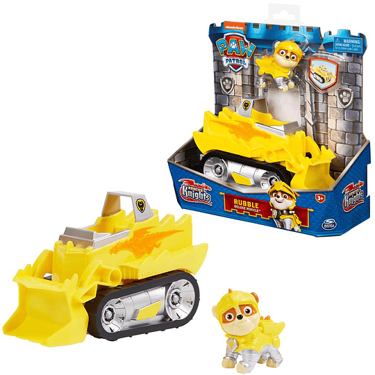 Rubble vehículo Rescue Knights Paw Patrol