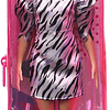  Barbie Fashionista pelirroja con vestido estampado