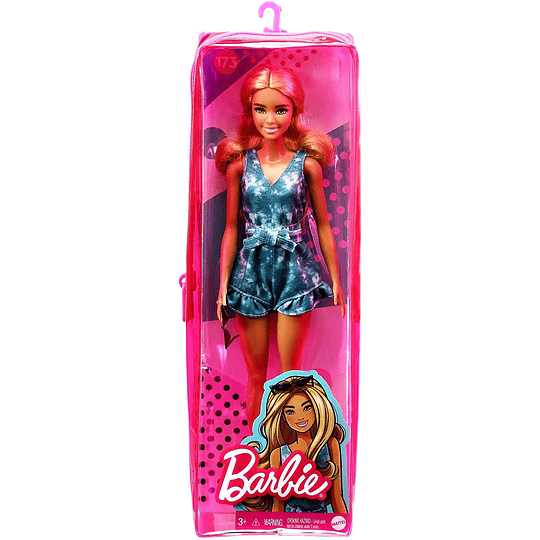 Barbie Fashionista Muñeca rubia con mono tie-dye