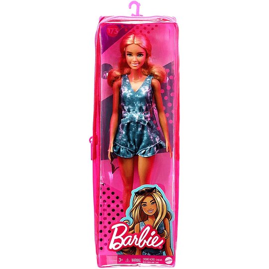  Barbie Fashionista Muñeca rubia con mono tie-dye