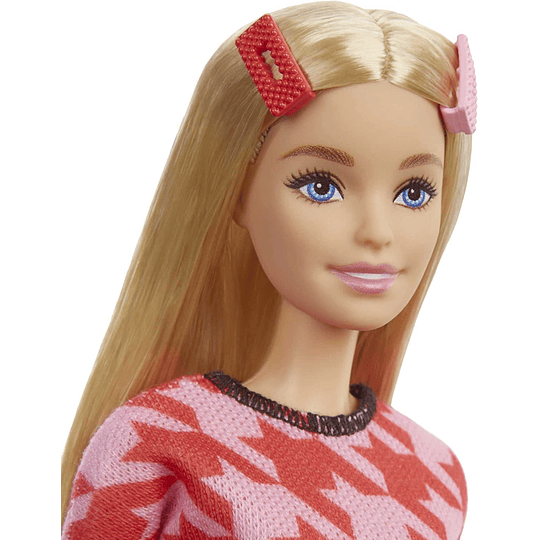  Barbie Fashionista Muñeca rubia con conjunto de falda
