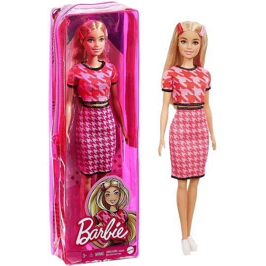  Barbie Fashionista Muñeca rubia con conjunto de falda