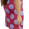  Barbie Fashionista Muñeca curvy vitiligo con vestido de lunares 